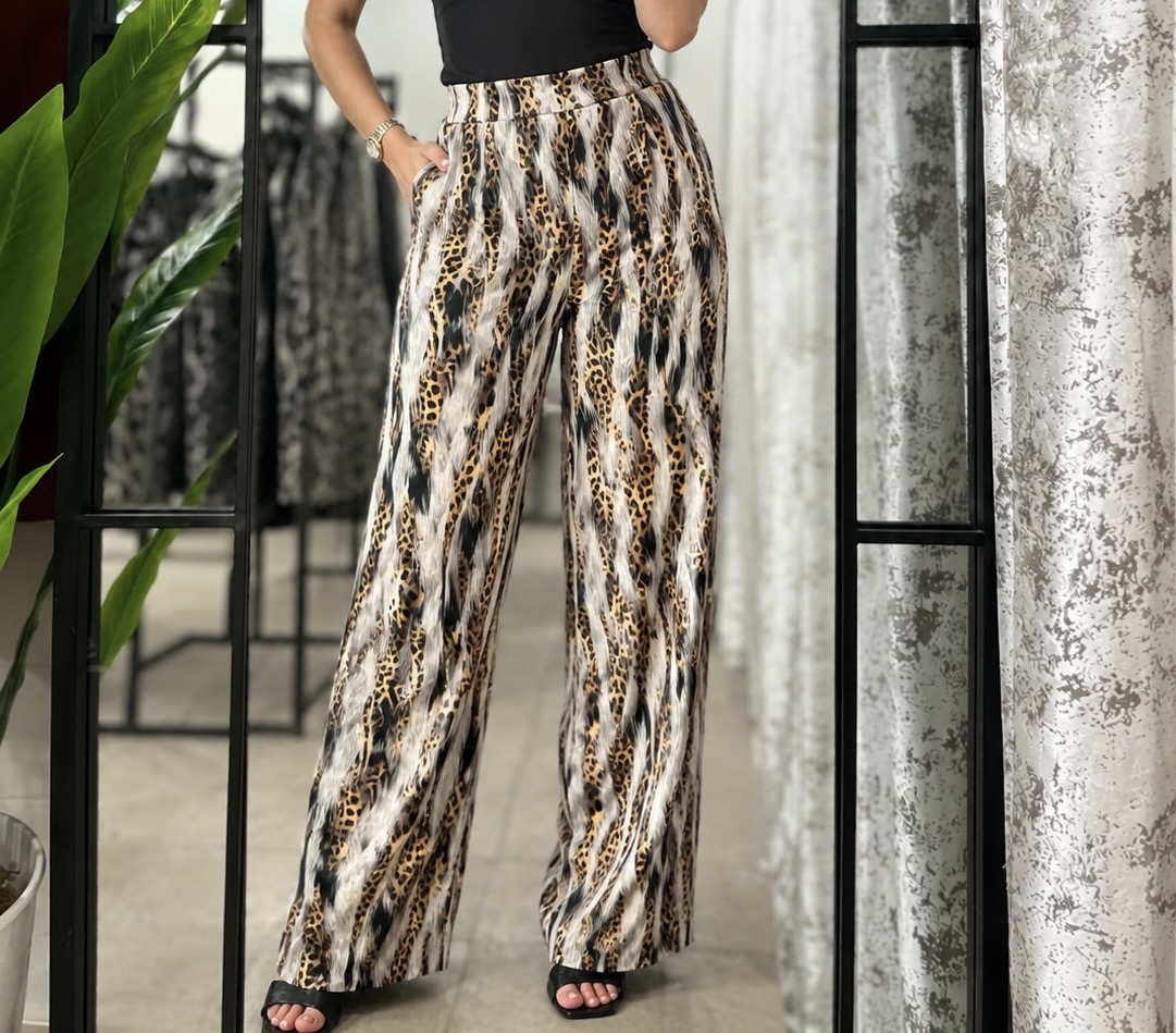 شلوارفول بگ مازراتی چاپی کمر نمیکش