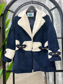 پالتو زنانه مخمل لمروز با ترکیب خز و اکسسوری چرم تماما آسترکشی ایستایی فوق العاده